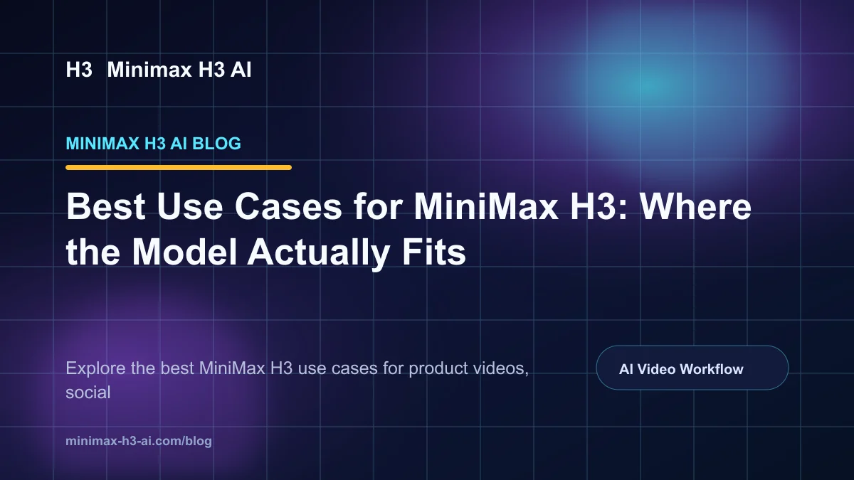 Moss Image Blog: Best Use Cases for MiniMax H3: Where the Model Actually Fits