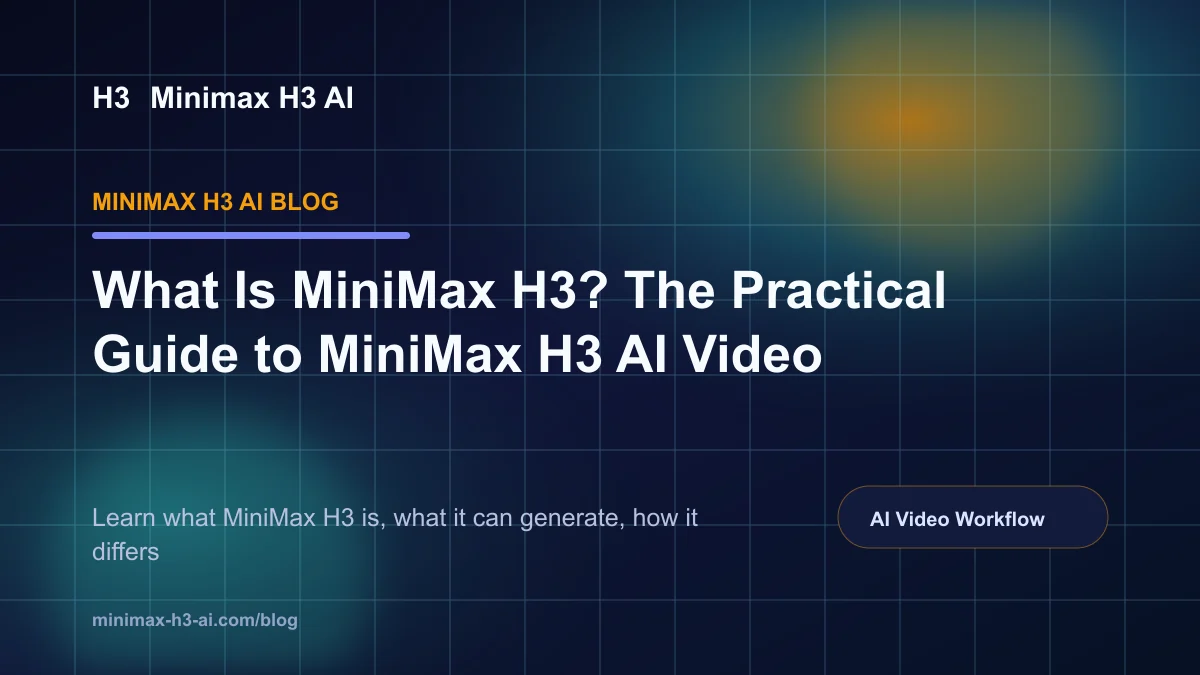 Moss Image Blog: What Is MiniMax H3? The Practical Guide to MiniMax H3 AI Video