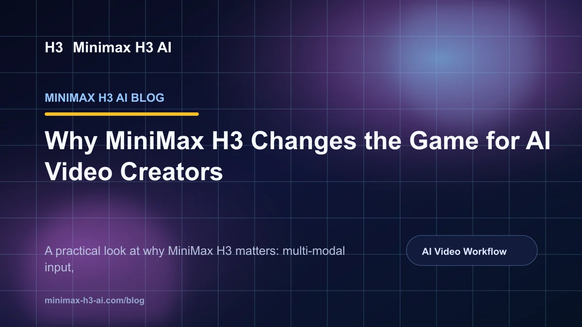 Moss Image Blog: Why MiniMax H3 Changes the Game for AI Video Creators